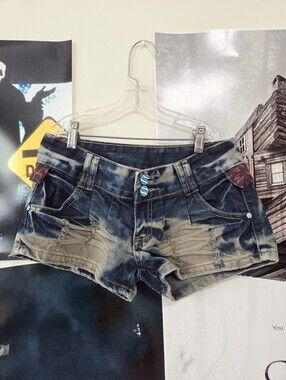 Y2K Mcbling Denim Shorts
